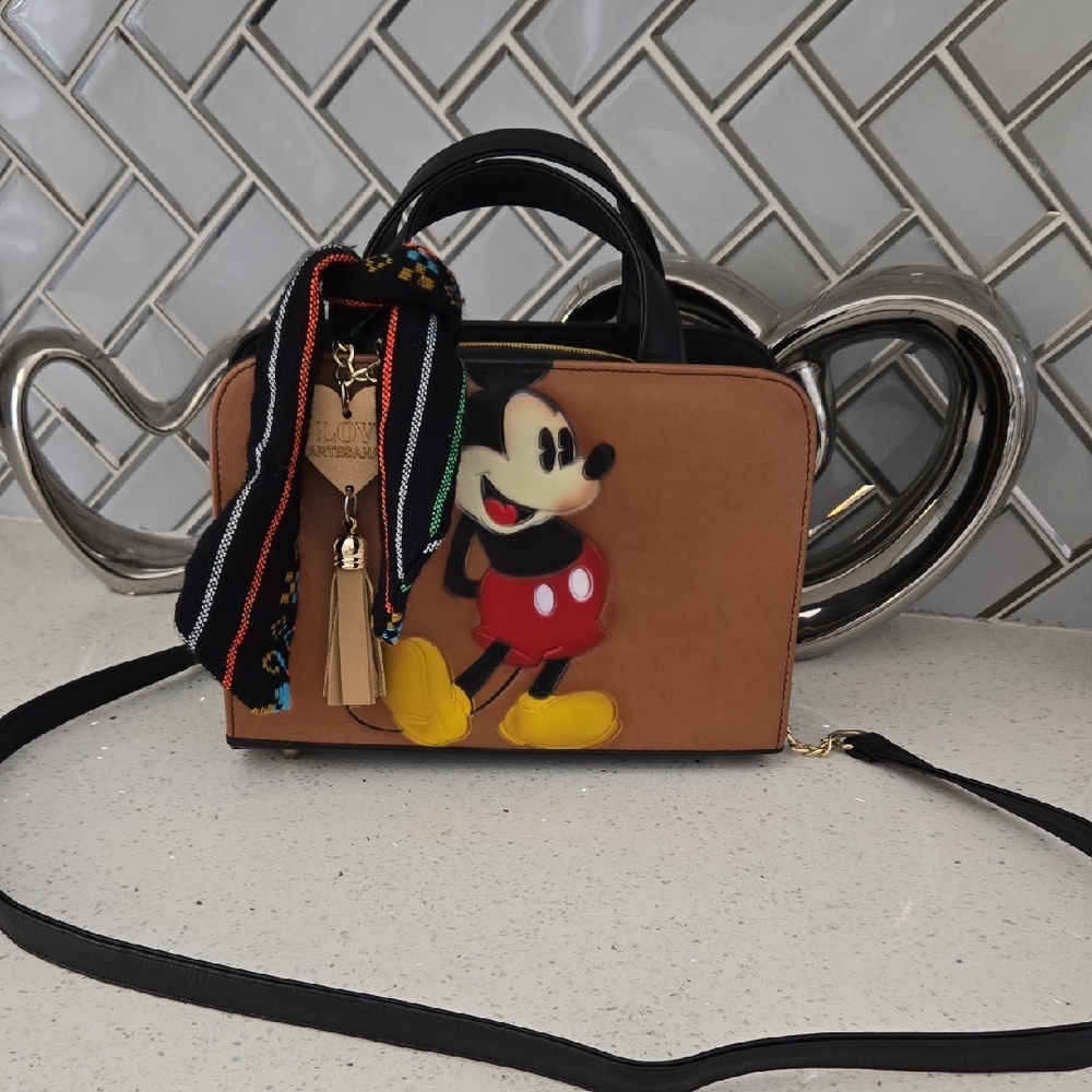 Mickey Mouse Brown Crossbody Bag